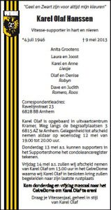 rouwbrief of advertentie